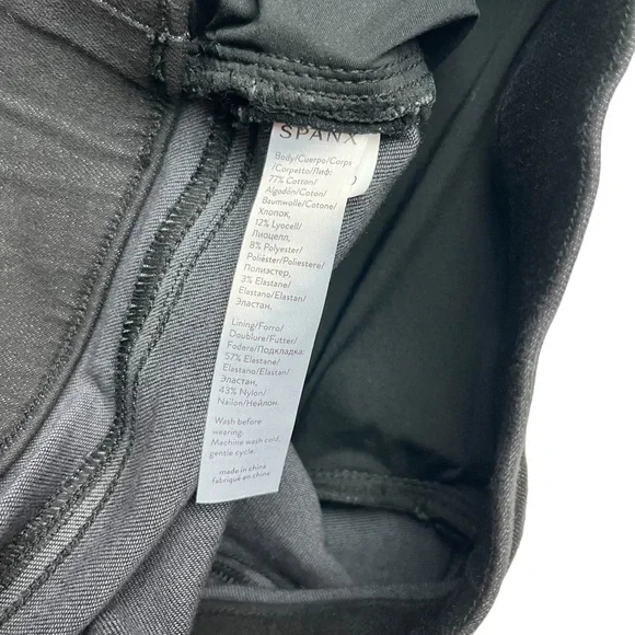 Spanx Distressed Skinny Jeans Women's S High Rise Stretch Denim Raw Hem 20213R - Picture 5 of 15